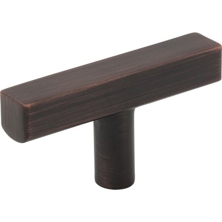 Jeffrey Alexander 2-1/4" Brushed Oil Rubbed Bronze Dominique Cabinet "T" Knob 845TL-DBAC